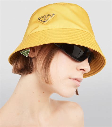 re-nylon bucket hat prada|prada fisherman hat.